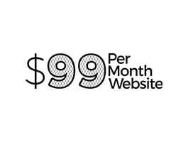 $99 per month websites development